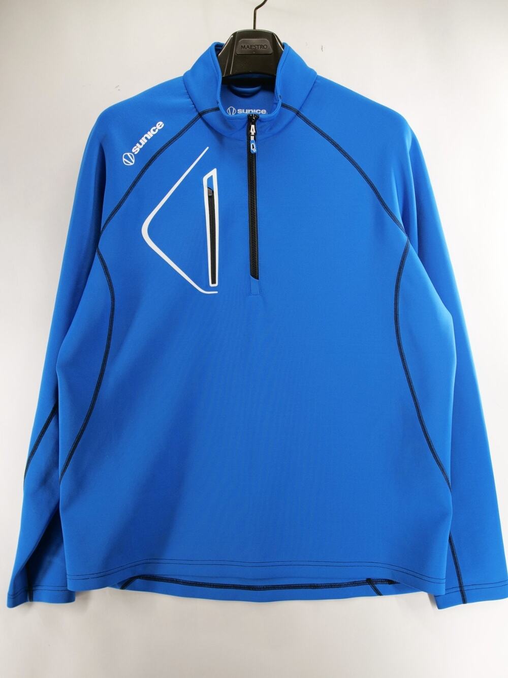 Sunice Allendale 1/4 Zip Pullover Mens XL Blue SuperliteFX Golf Jacket Bitumar